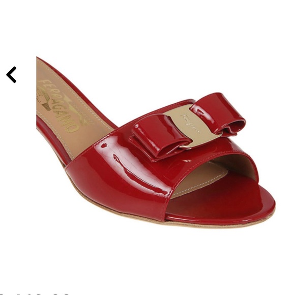 Brand new Ferragamo - vara bow slide sandal- size 6.5 - Picture 8 of 12